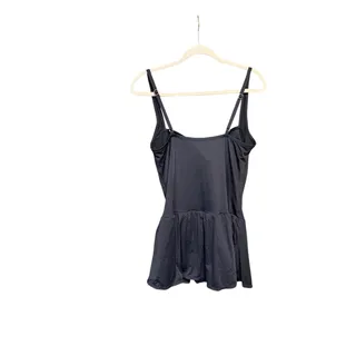 Photo of Rose Marie Red black one piece skirted swimsuit plus size XXL ruched panel