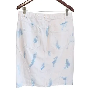 Photo of Future Collective Gabriella Karefa Johnson 100% cotton bleached denim skirt 8
