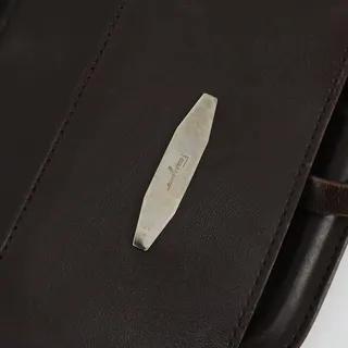 Photo of Salvatore Ferragamo Leather Garment Cover Brown