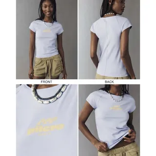 Photo of Anthropologie Pilcro Logo T Shirt NWT Size M Retail $58