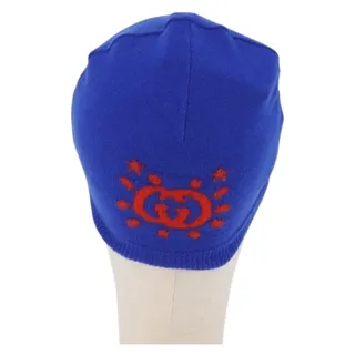 Photo of Gucci GG Canvas Knitted Fabrics Cap L Blue