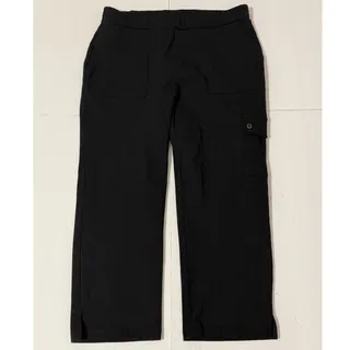 Photo of Susan Graver Weekend Regular Stretch Pull-on Crop Pant, Black, Size M