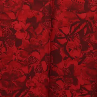 Photo of Valentino Silk Floral Scarf Red