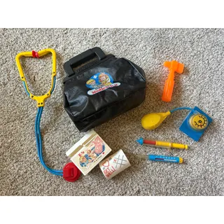 Photo of Vintage Fisher Price doctors bag with supplies
