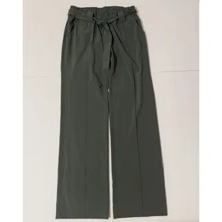 Photo of Athleta Destination Wide Leg Belted Pants, Green, Size 6