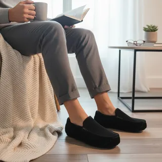 Photo of Koolaburra by UGG Tipton Mens Black Slippers 7M NEW
