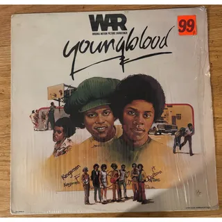 Photo of WAR Youngblood Soundtrack LP 1978 United Artists UA-LA904-H Funk Vinyl Shrink