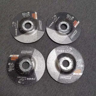 Photo of Tool Shop 4 1/2 Metal Grinding Wheels Type 27 Angle Grinder Discs 4 Pack New