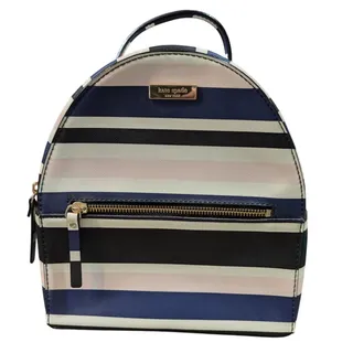 Photo of NWOT Kate Spade Mini Backpack Purse Laurel Way Sammi Cruise Stripe Navy Pink
