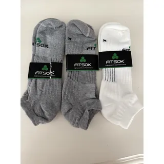 Photo of Fitsok CF2 Cushion Quarter Socks Size Large (10-12). 3 Pair.