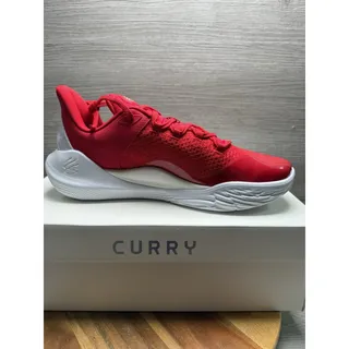 Photo of Men's Under Armour Curry Flow 9 Basketball Shoes 3025631-100 White/Red Size 12
