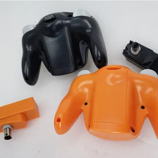 Photo of PGFYDAL 2.4G Wireless GameCube Controllers w Wireless Receivers. Orange & Black