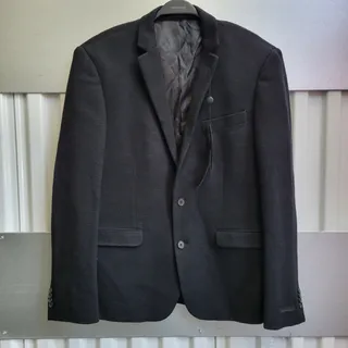 Photo of New Kenneth Cole 90% Wool Black Sportscoat Blazer jacket Coat Suit size 42R $248