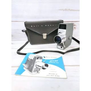 Photo of Vintage Bell & Howell Electric Eye 8mm Movie Camera Tested W/Case & Manual