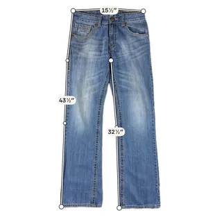 Photo of Rock 47 Wrangler Jeans Mens 30x34 Bootcut Y2K Western Thick Stitch Distressed