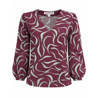 Photo of Diane Von Furstenberg Purple Silk Blouse Size 2