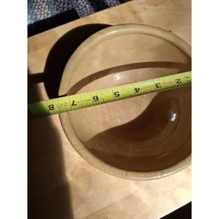 Photo of Vtg Early English 7.5 inch Yelloware Mixing Bowl (3157)