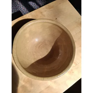 Photo of Vtg Early English 7.5 inch Yelloware Mixing Bowl (3157)