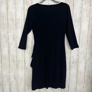 Photo of American Living Black White Midi Dress Size 10 Stretch Cocktail Career Party