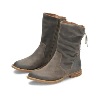 Photo of Born Shasta Corset women's boots Dark Grey Leather Suede Size 8.5 M