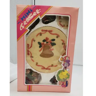 Photo of VTG 1994 Popular Imports Christmas Mini Tea Set, "Santa T Set" 10 Piece, IOB