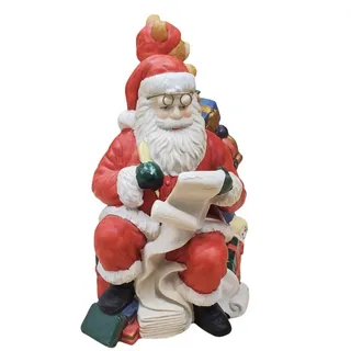 Photo of Musical Santa "Santa Claus is Coming to Town", Porcelain PRE-OWNED IOB