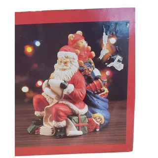 Photo of Musical Santa "Santa Claus is Coming to Town", Porcelain PRE-OWNED IOB