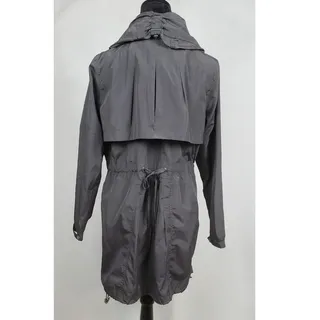 Photo of Betsey Johnson Unlined Trench Coat, Hood, Front Zip & Snap closure. Women Small