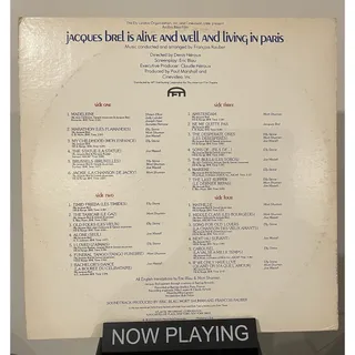 Photo of JACQUES BREL/MSRT SHUMAN jacques Brel Is Alive And Well....2LP CHANSON Original