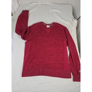 Photo of Champion Authentic Athletic Apparel Red Marled Crew Pullover C Logo XL