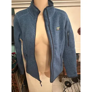 Photo of LL BEAN SWEATER FLEECE FULL ZIP JACKET SEABOARD BLUE XS