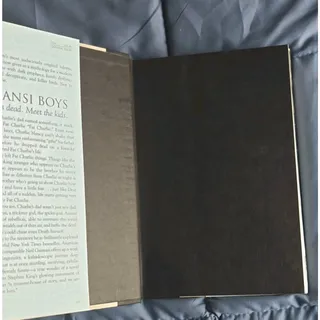 Photo of Neil Gaiman Anansi Boys Hardcover Novel w/ Dust Jacket - William Morrow