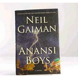 Photo of Neil Gaiman Anansi Boys Hardcover Novel w/ Dust Jacket - William Morrow