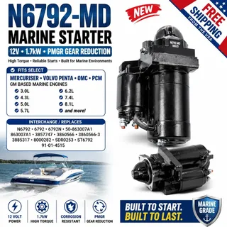 Photo of N6792-MD Marine Starter 12V MerCruiser Volvo Penta OMC 3.0 4.3 5.0 5.7 7.4
