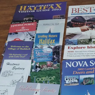 Photo of 2002 Nova Scotia Canada Travel Guides & Ephemera Lot - Halifax Sydney Lighthouse