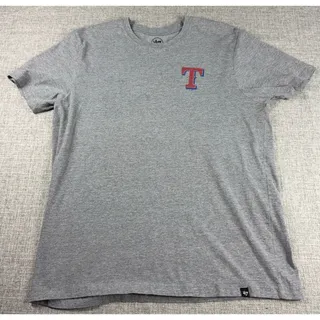 Photo of Elvis Andrus Texas Rangers T Shirt Mens XL Gray 47 Brand MLB Baseball #1 Graphic