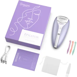 Photo of Silent Epilator for Women, 2-Speed Facial & Body Hair Remover, Smooth (Purple)