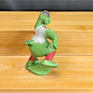 Photo of Philadelphia Phillies Phanatic PVC Figurine Pitching No 5 of 8 Set Vintage 1987!