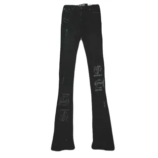 Photo of Si Tu Veux Black Jean’s Size 36 With design on the legs