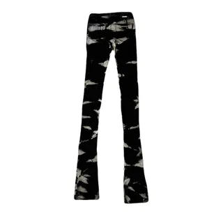 Photo of Si Tu Veux Black & Gray Superstack Jeans Size 32