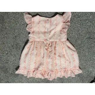Photo of Pippa and Julie girls 18 month pink frilly dress