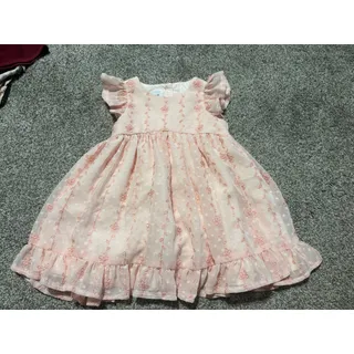 Photo of Pippa and Julie girls 18 month pink frilly dress