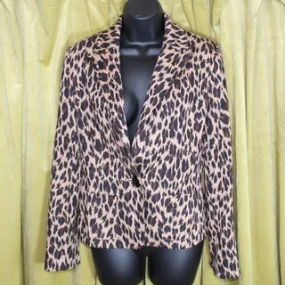 Photo of Spiegel Size 6 Womens Coat Leopard