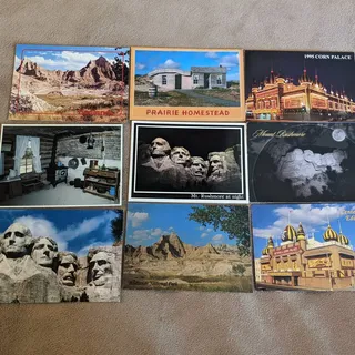 Photo of Vintage Postcard Lot 15+ Augustana College Sioux Falls SD Prairie Mt Rushmore