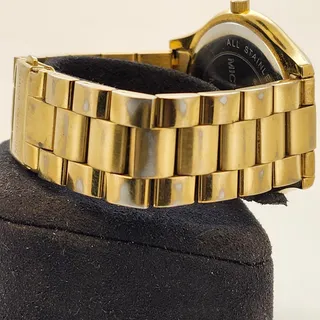 Photo of Michael Kors Gold-Tone Round Dial Stainless Steel Quartz Wristwatch