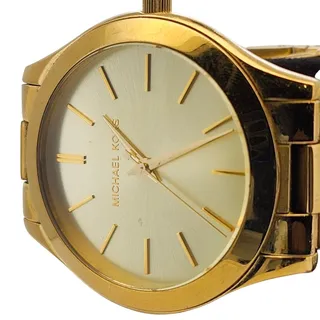 Photo of Michael Kors Gold-Tone Round Dial Stainless Steel Quartz Wristwatch