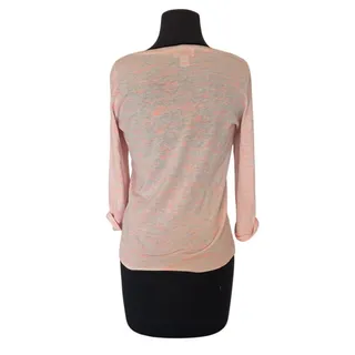 Photo of Ann Taylor Loft Lightweight Pink/Coral Heathered Sweater - S