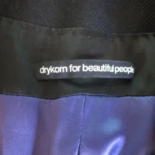 Photo of Drykorn Women 8 M Black 100% Virgin Wool Coat Labeled 5 Corby Tailored Jacket