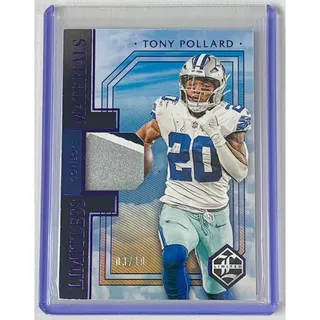 Photo of 2023 Panini Limited Tony Pollard Limitless Materials Amethyst Spotlight /10