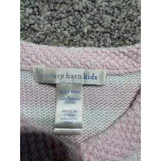 Photo of Pottery Barn Kids girls 6-12 month striped sweater